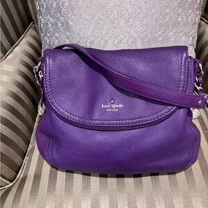Kate‎ Spade Vibrant 2 Toned Purple Crossbody Bag